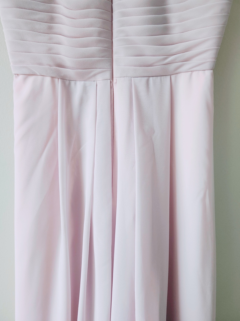 Light Pink Halter Floor Length Formal Dress - Picture 9 of 13